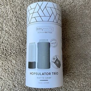 Brumate hopsulator trio in Matte Gray color, brand new